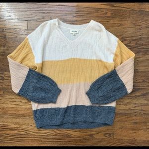 Color block sweater